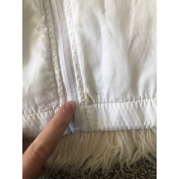 Zyia Active Women's Windbreaker Hooded White Full Zip Jacket Large Mesh Lined H1 - Picture 2 of 11